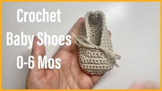 Crochet Ballet Baby Shoes