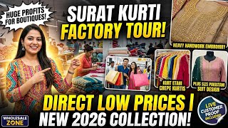 Biggest Kurti Manufacturer in Surat 2026 🤯 | Live Customer Rush at Aruna Textile Hub!