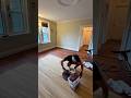 Sanding this floor and giving it a whole new color__watch the process #qualityflooring #diy