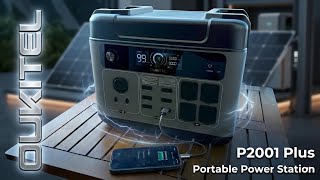 OUKITEL P2001 Plus Portable Power Station | 2048Wh Battery & 2400W Output
