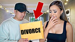 DIVORCE PRANK ON WIFE *GOES REALLY BAD*
