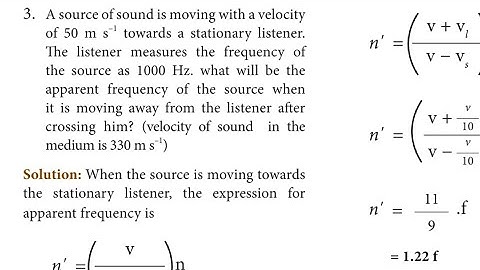 TN 10th SCIENCE PHYSICS |Unit 5 ACOUSTICS DOPPLER EFFECT SOLVED PROBLEMS part-3 | sums in tamil