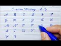 How to write english capital letters  cursive writing a to z  cursive handwriting practice  abcd