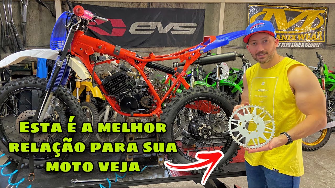 Qual relação coroa e pião voce deve usar na sua moto de trilha- esta e a certa •veja•