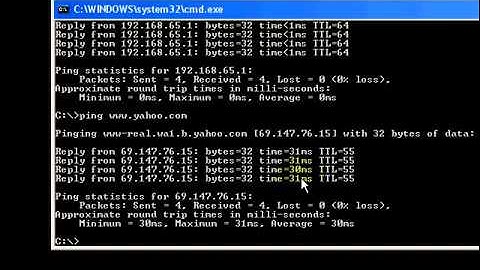 6  Testing your network with the ping command