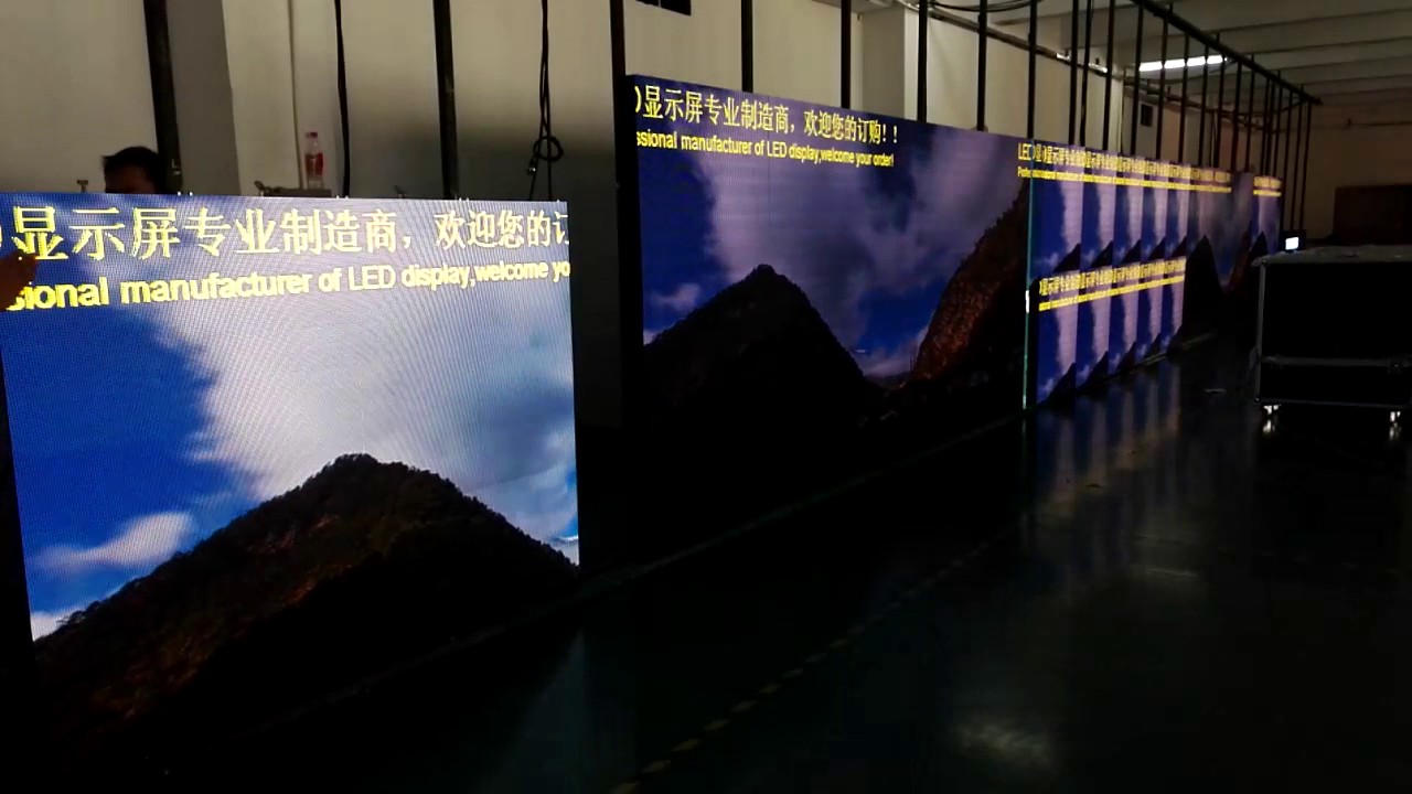 P4 Indoor High Refresh Rate Led Display Screen Youtube