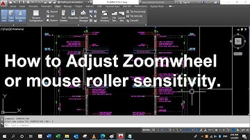 How to Adjust Zoomwheel or Mouse Roller Zoom Sensitivity in AutoCAD