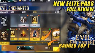 Free Fire New Elite Pass Full Review | Season 37 Elite Pass Free Fire | Evil Enchanted Elite Pass screenshot 3