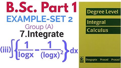 Integrate 1/logx - 1/(logx)^2