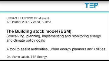 Martin Jakob: The Zurich building stock model