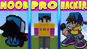 Minecraft Pixel Battle NOOB vs PRO vs HACKER FNF C-Sides Boyfriend