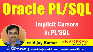 Implicit Cursors in PL/SQL | Oracle PL/SQL Tutorial Videos | Mr.Vijay Kumar