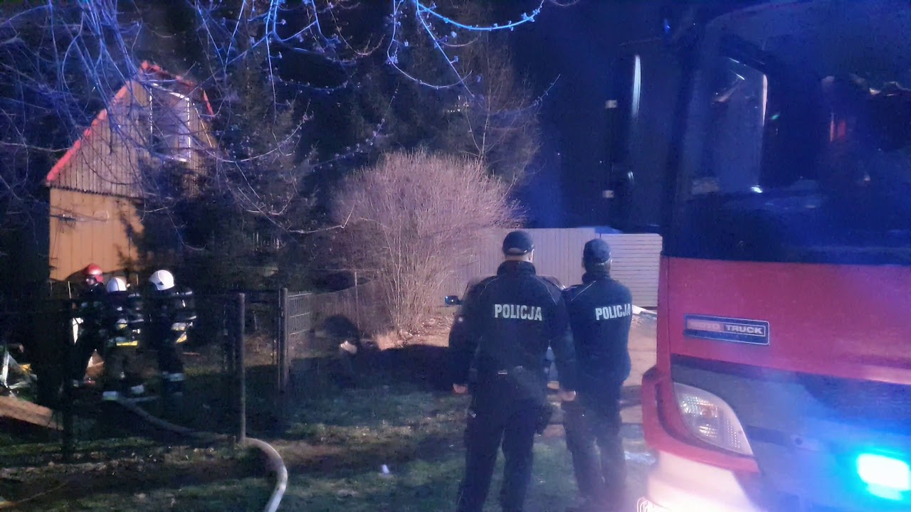 Nocny pożar w Andrychowie