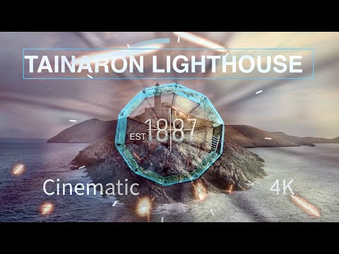 Tainaron Lighthouse Epic Aerial 4K / ΤΑΙΝΑΡΟ ΦΑΡΟΣ