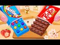Skittles & KitKat Chocolate Bar 🍫🌈 | スキットルズとキットカットのチョコバー | Candy ASMR