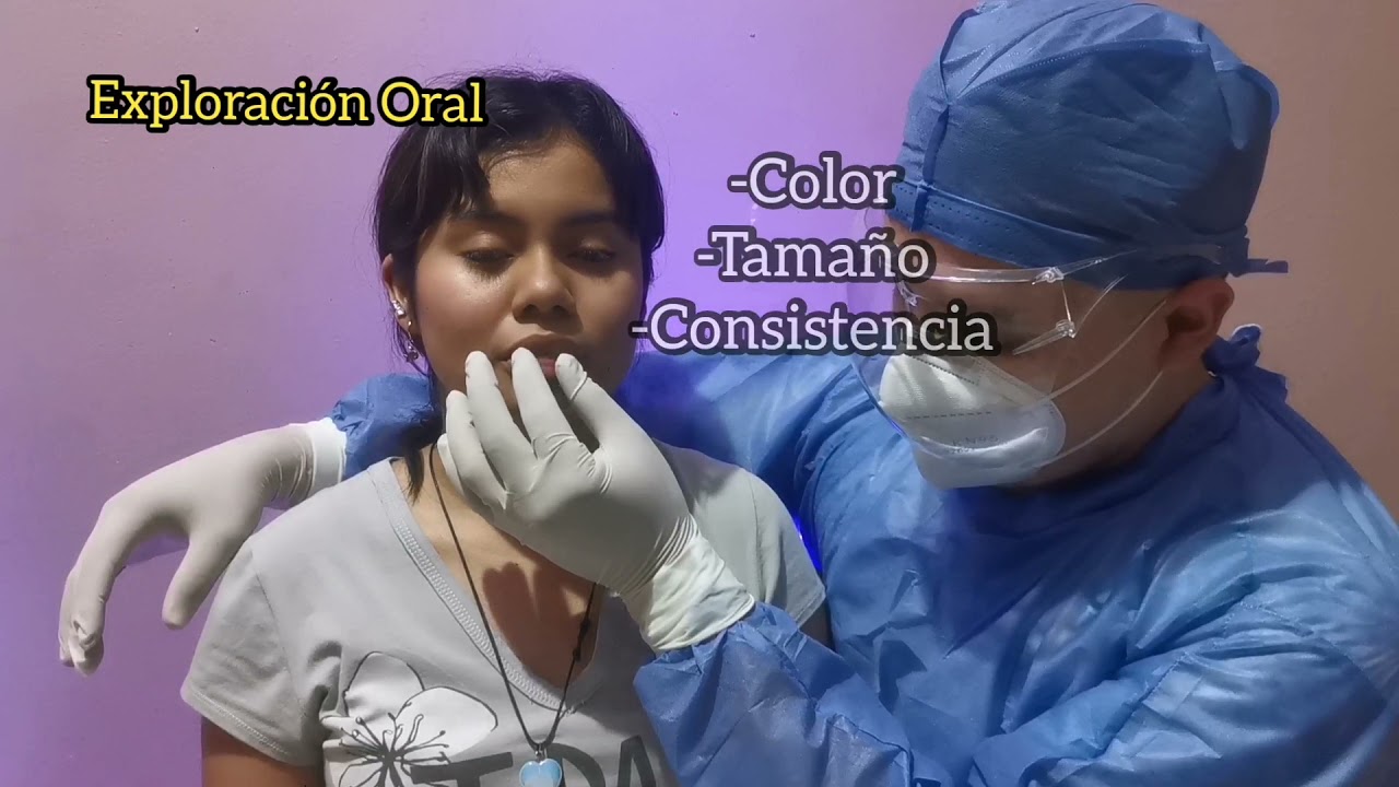 Exploración de cabeza, cuello y cavidad oral del paciente