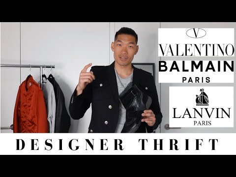 % OFF DESIGNER THRIFTING NYC | $ Balmain, Valentino, Acne Studio Haul | Levitate Style