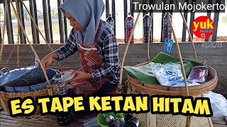 es tape ketan hitam kolam Segaran Trowulan Mojokerto