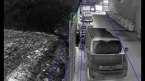 Smart Function of Hikvision Thermal Camera   Line Crossing