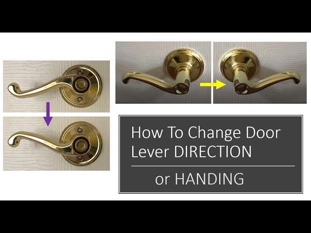 HOW TO CHANGE LEVER HANDLE DIRECTION 