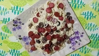 مكرونة بالوايت صوص والموتزريلاPasta with white sauce