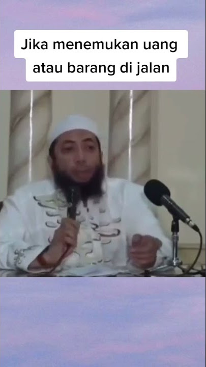 Jika menemukan Uang di jalan | Ustadz Khalid Basalamah