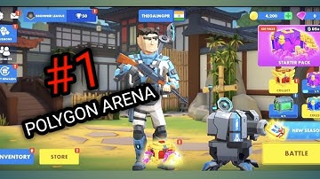 Polygun Arena : gameplay 🔥 new upload ⚙️ Polygon Arena Online Shooter Hindi Gameplay |