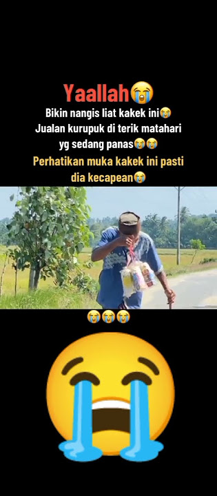 kakek sakit-sakitan jualan kerupuk