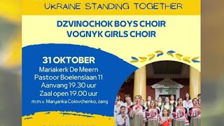 Dzvinochok Boys Choir and Vognyk Girls Choir in Utrecht