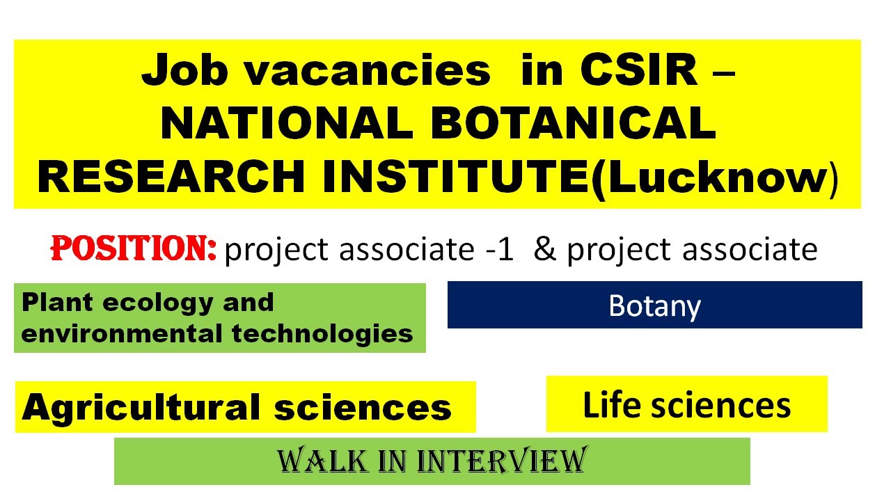 Job vacancy in environmental science/ botany/agriculture envirocademy