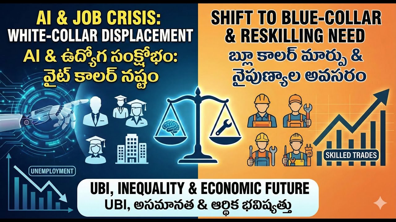 AI మీ ఉద్యోగాన్ని తీసేసుకుంటుందా, AI's Impact on Labor: Displacement ...