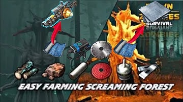 🛑Dawn of Zombies Easy Tips Farming Screaming Forest To Get Pine Logs,Iron Ingot & Granite