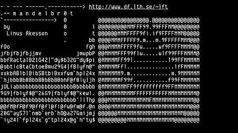 mandelbrot in Vim by Linus Åkesson