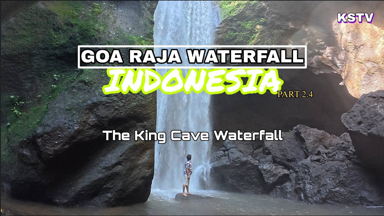 GOA Raja Waterfall in Bali Indonesia | kensamtv - YouTube