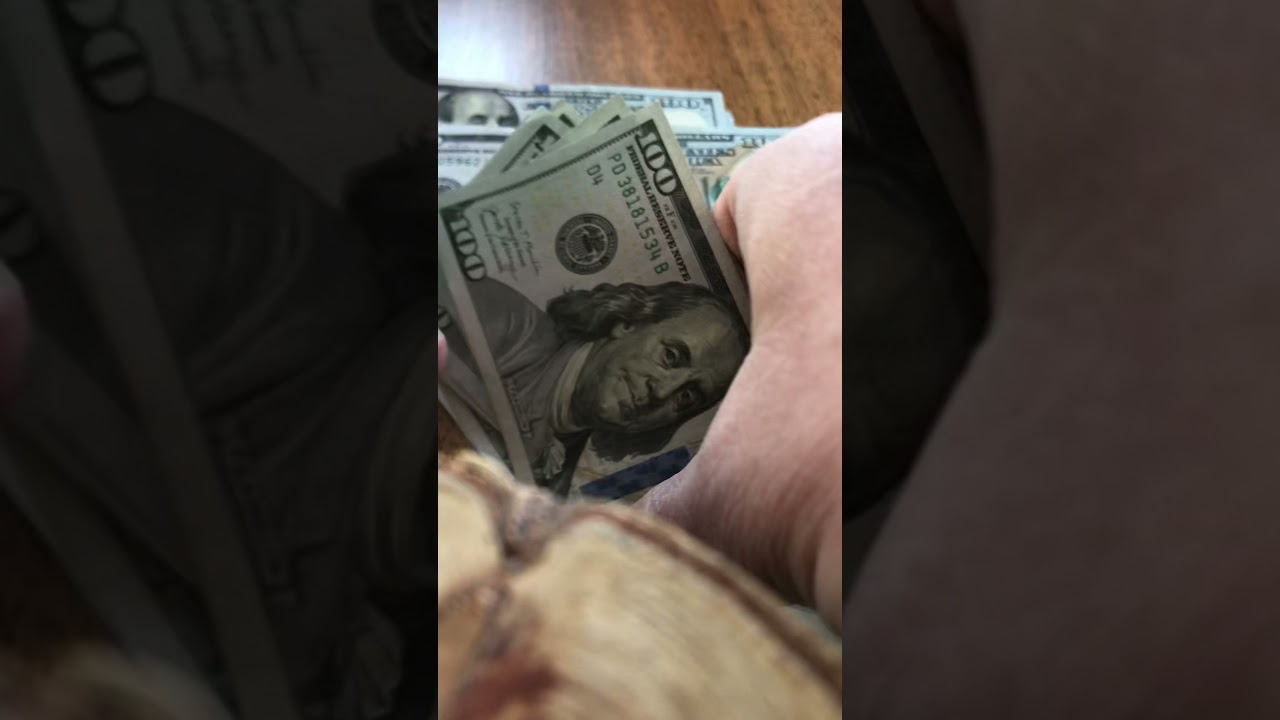 What 5,000 in 100 Bills Looks Like YouTube