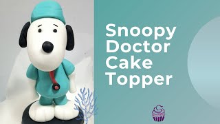 Snoopy Doctor Cake Topper