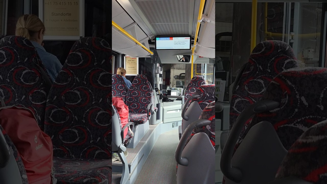 Im AFA-Bus zur Endhaltestelle Adelboden Post | Kanton Bern 🇨🇭 | #shorts