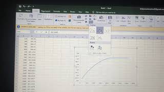 Plot graph and find slope in Excel