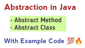 32) Abstraction in Java in Tamil (Abstract Class & Abstract Method) abstract keyword