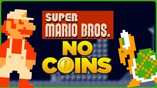 Is it possible to beat Super Mario Bros. (NES) without touching a single coin? screenshot 5