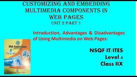 Chapter 2 Customizing and embedding Multimedia Components in Web Pages 01