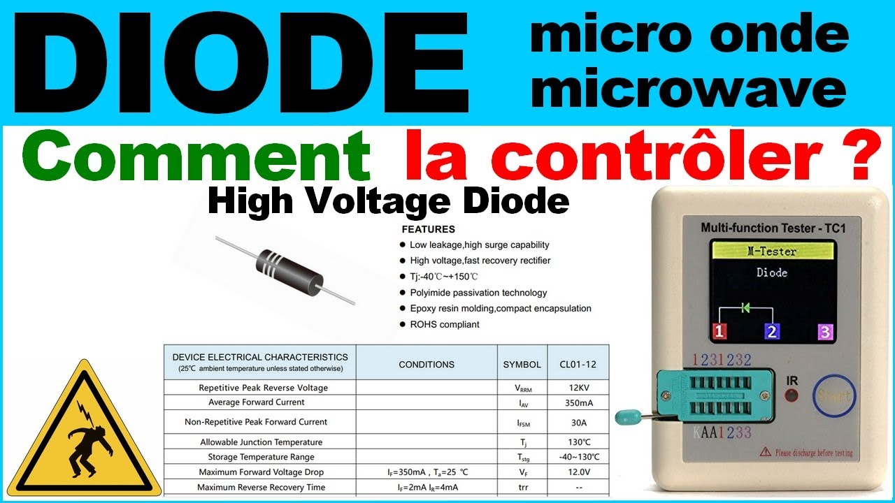Panne four micro ondes comment tester la diode avec un multimètre — free download