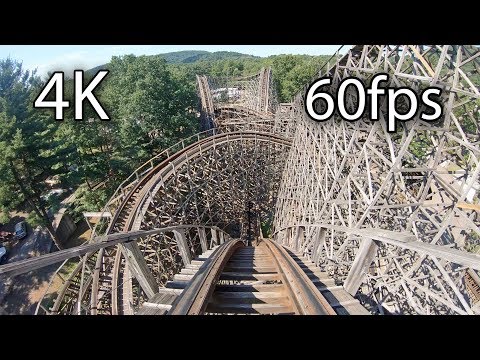 Twister front seat on-ride 4K POV @60fps Knoebels Amusement Park
