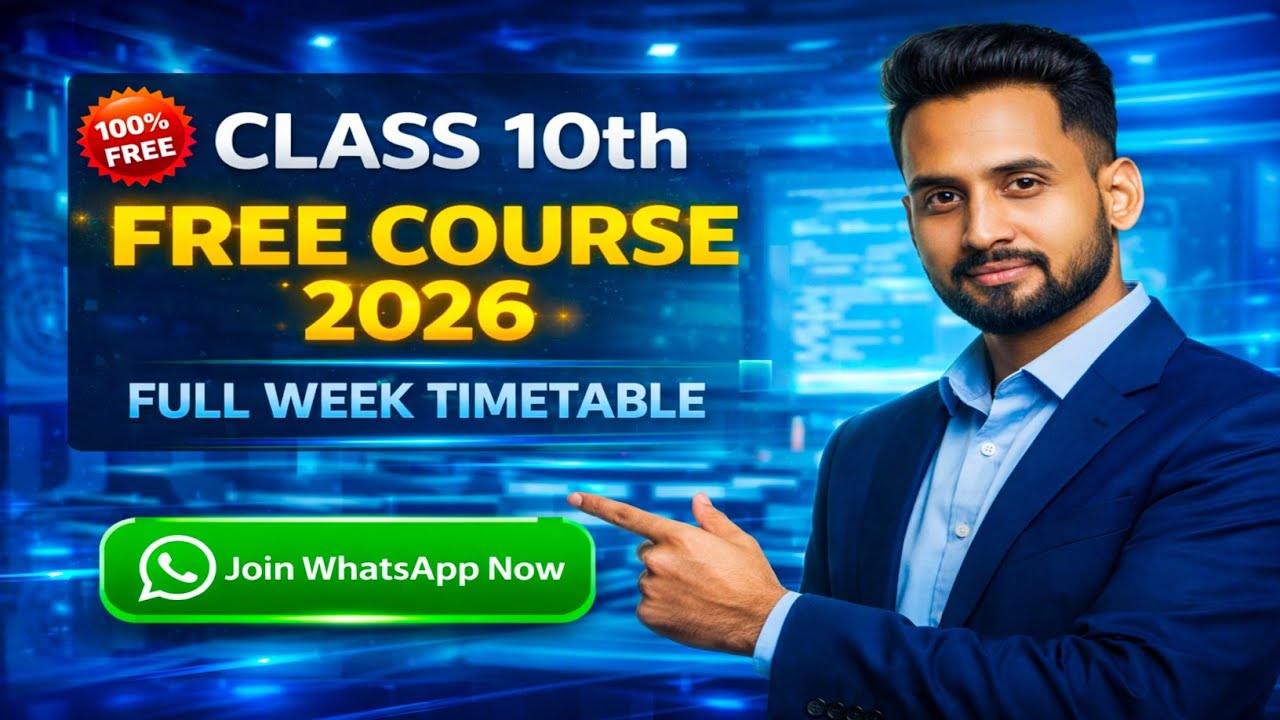 10 Week Course Class 10th FREE Course 2026-27 🔥Full Week Timetable | Join WhatsApp ...