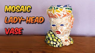 Lady Head Mosaic Vase Now Available