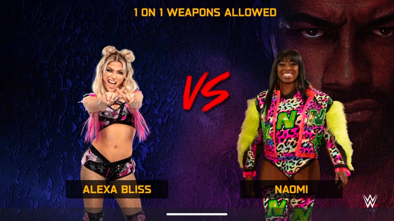 Alexa Bliss vs Naomi – Weapons Allowed Match | WWE 2K25 Extreme Women Fight