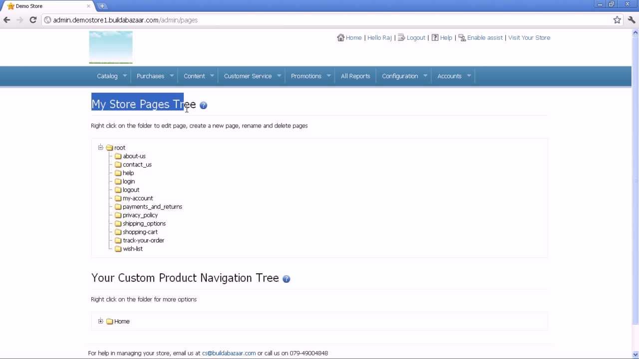 How to manage the Content & Pages in your Webstore YouTube