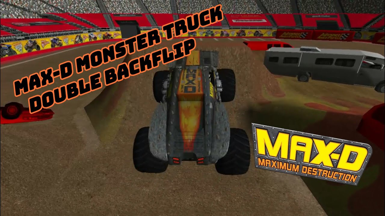 Max-D Monster Jam Double Backflip!