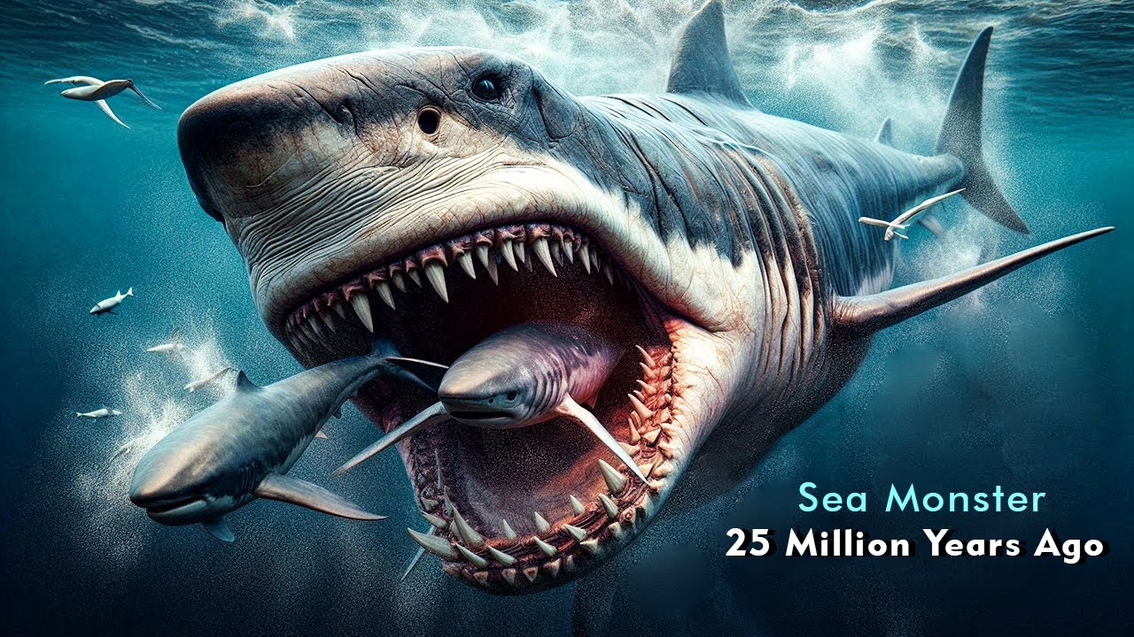 ⁣Megalodon கொடூரமா வேட்டையாடும் கடல் ராட்சசன் | sea monster | Megalodon facts in tamil | #vaanveli