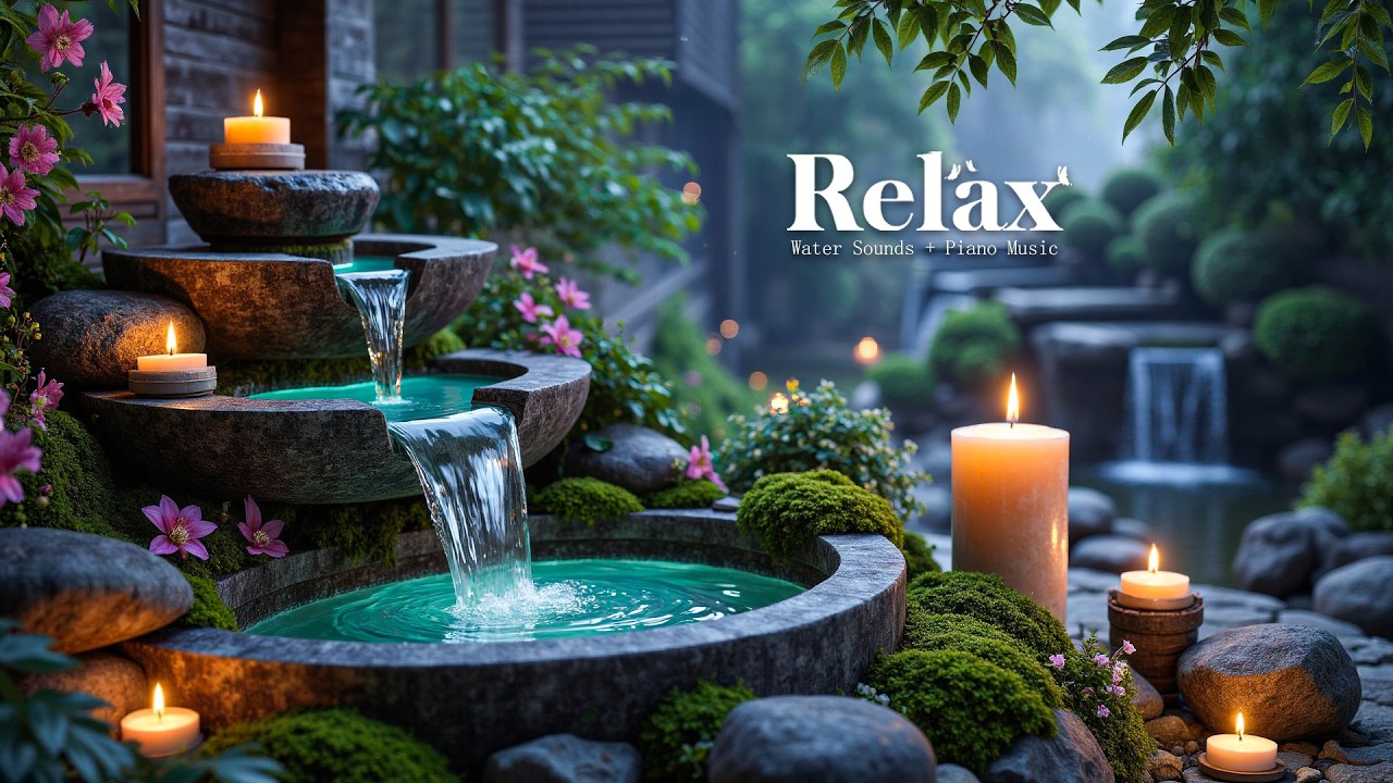 Relaxing Piano Music & Soothing Water Sounds 🌿 Instant Peace of Mind ...